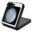 For Samsung Galaxy Z Flip7 FE 5G / Z Flip6 5G Case Crocodile Texture Leather+PC Folding Phone Cover - White - 3
