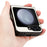 For Samsung Galaxy Z Flip7 FE 5G / Z Flip6 5G Case Crocodile Texture Leather+PC Folding Phone Cover - White - 5