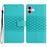 For iPhone 16 Plus Case Rhombus Leather Horizontal Flip Phone Cover - Sky Blue - 1