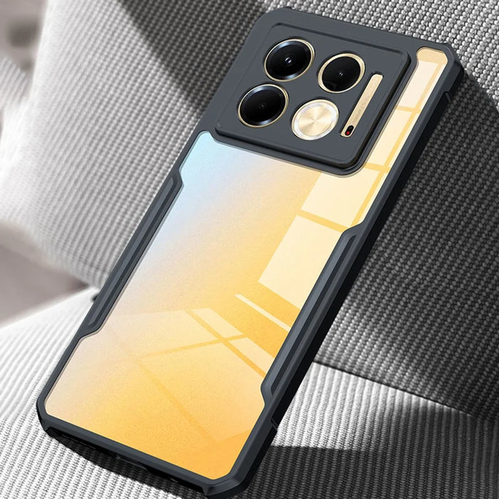 XUNDD For Infinix Note 40 5G Case Soft TPU Frame + Acrylic Clear Back Phone Cover - 3
