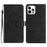 For iPhone 16 Pro Max Case Blooming Floral Flip Leather Phone Cover - Black - 1