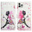 For iPhone 16 Pro Max Case Flip Wallet 3D Pattern Leather Phone Cover - Girl - 1