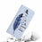 For iPhone 16 Plus Case Stand Card Holder Leather Phone Cover 3D Creative Pattern Design - Blue Feather - 4