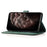 For iPhone 16 Plus Case Splicing Color Magnetic Clasp Leather Phone Cover - Blue+Green - 3
