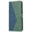 For iPhone 16 Plus Case Splicing Color Magnetic Clasp Leather Phone Cover - Blue+Green - 5