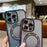 For iPhone 14 Pro Max Magnetic Glitter Case Gradient TPU + PC Phone Cover - Blue - 4