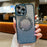 For iPhone 15 Pro Magnetic Case TPU + PC Glitter Sparkle Phone Cover - Blue - 1
