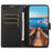 DF-06 For iPhone 16 Pro Max Case Line Imprint Wallet Phone Cover - Black - 2