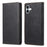 DF-05 For iPhone 16 Plus Case RFID Blocking PU Leather Wallet Phone Cover - Black - 1