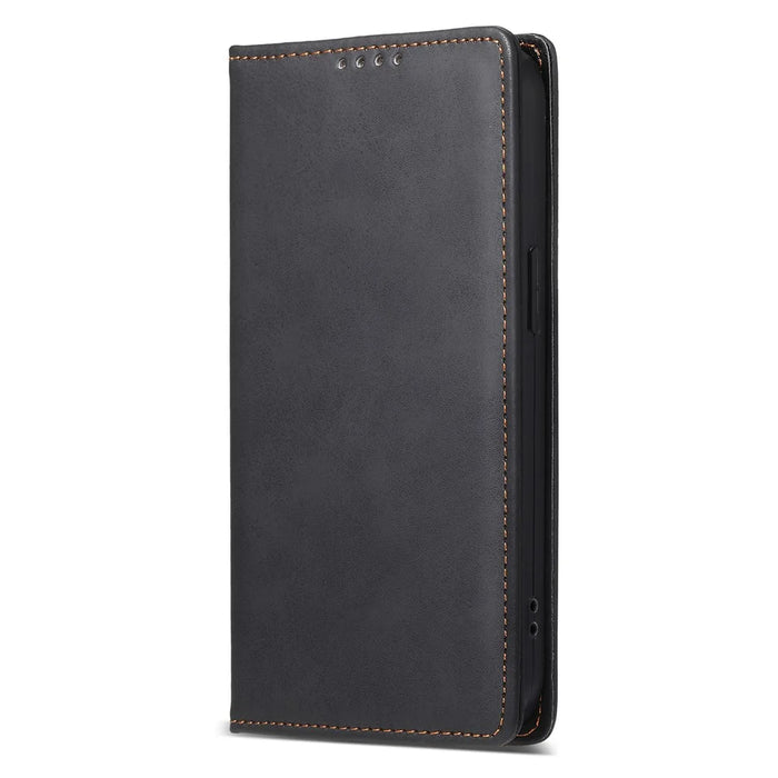 DF-05 For iPhone 16 Pro Wallet Case RFID Blocking PU Leather Phone Cover - Black - 7
