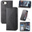 For iPhone 17e / 16e Wallet Case PU Leather Phone Cover Mobile Accessories   - Black - 7