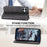 For iPhone 16 Plus Stand Case Imprinted PU Leather Wallet Phone Cover - Black - 4