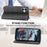For iPhone 16 Wallet Case Calf Texture PU Leather Phone Cover with Strap - Black - 4