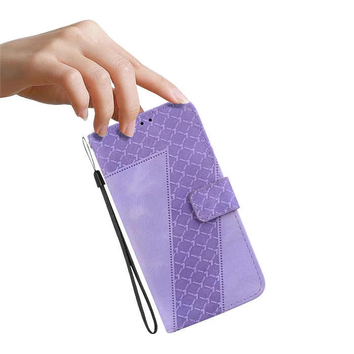 For Infinix GT 20 Pro 5G Case 7-Shaped Pattern Leather Phone Cover Wallet - Purple - 5
