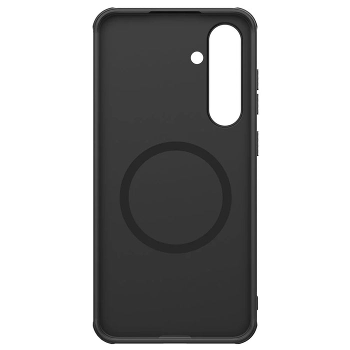 NILLKIN Super Frosted Shield Pro for Samsung Galaxy S24 FE Case PC+TPU Drop-Proof Shell Built-In Magnet Ring - Black - 2