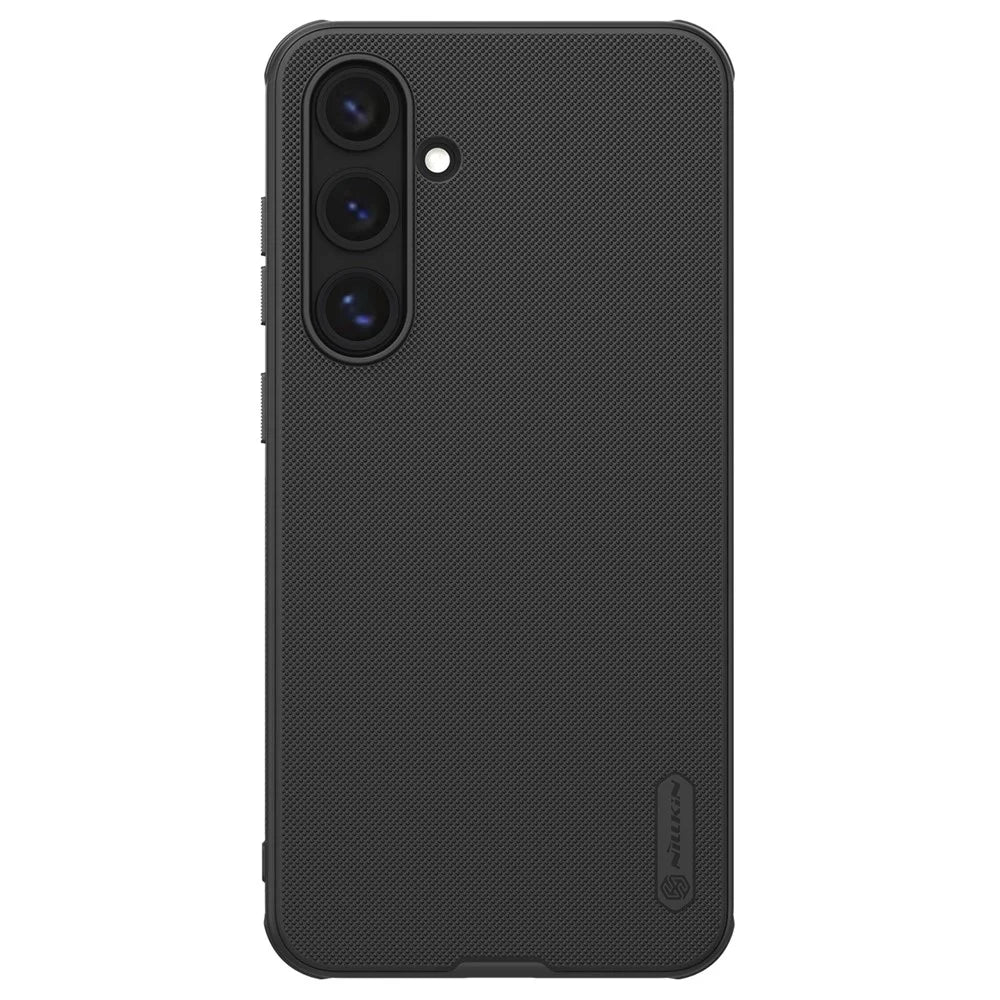NILLKIN Super Frosted Shield Pro for Samsung Galaxy S24 FE Case PC+TPU Drop-Proof Shell - Black - 1