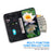 PU Leather Phone Cover for Samsung Galaxy S24 FE Phone Stand Case Imprinted Lotus Pattern Wallet Shell - Black - 2