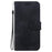 PU Leather Phone Cover for Samsung Galaxy S24 FE Phone Stand Case Imprinted Lotus Pattern Wallet Shell - Black - 7