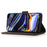 KHAZNEH For Samsung Galaxy S24 FE Case Leather Flip Stand Phone Cover Smooth Texture - Brown - 3