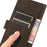 KHAZNEH For Samsung Galaxy S24 FE Case Leather Flip Stand Phone Cover Smooth Texture - Brown - 4