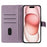 For iPhone 16 Pro Max Case Butterfly Floral Imprint Leather Stand Phone Cover with Wallet - Purple - 2