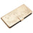 For iPhone 13 Pro Max Case Butterfly Floral Imprint Leather Phone Cover with Wallet - Gold - 4
