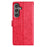 For Samsung Galaxy S23 FE Phone Case Butterfly Floral Imprint Leather Wallet Cover - Red - 6