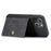 JEEHOOD J01 For iPhone 15 Plus Case Leather Back Cover Detachable Magnetic Card Holder - Black - 4