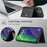 JEEHOOD J01 For iPhone 15 Plus Case Leather Back Cover Detachable Magnetic Card Holder - Black - 7