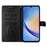 For Samsung Galaxy A55 5G Wallet Case Butterfly Floral Imprint Stand Leather Phone Cover - Black - 2