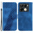 For Infinix Note 40 Pro+ / Note 40 Pro 5G Cell Phone Case 7-Shaped Pattern PU Leather Cover - Blue - 1