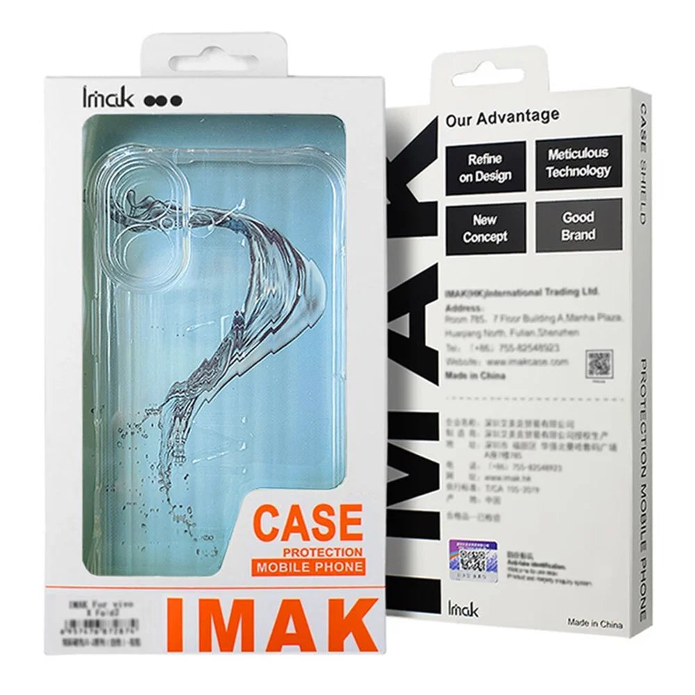 IMAK For iPhone 16 Pro Max Case Shock-Resistant Soft TPU Phone Cover Corrugated Texture - Transparent Black - 7