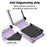 For Samsung Galaxy Z Flip5 5G Crossbody Case Card Holders PU Leather+PC Phone Cover RFID Blocking - Purple - 4