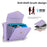 For Samsung Galaxy Z Flip5 5G Crossbody Case Card Holders PU Leather+PC Phone Cover RFID Blocking - Purple - 6