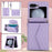 For Samsung Galaxy Z Flip5 5G Crossbody Case Card Holders PU Leather+PC Phone Cover RFID Blocking - Purple - 7