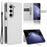 For Samsung Galaxy Z Fold6 5G Case PU Leather+PC Phone Cover with Wallet - White - 1