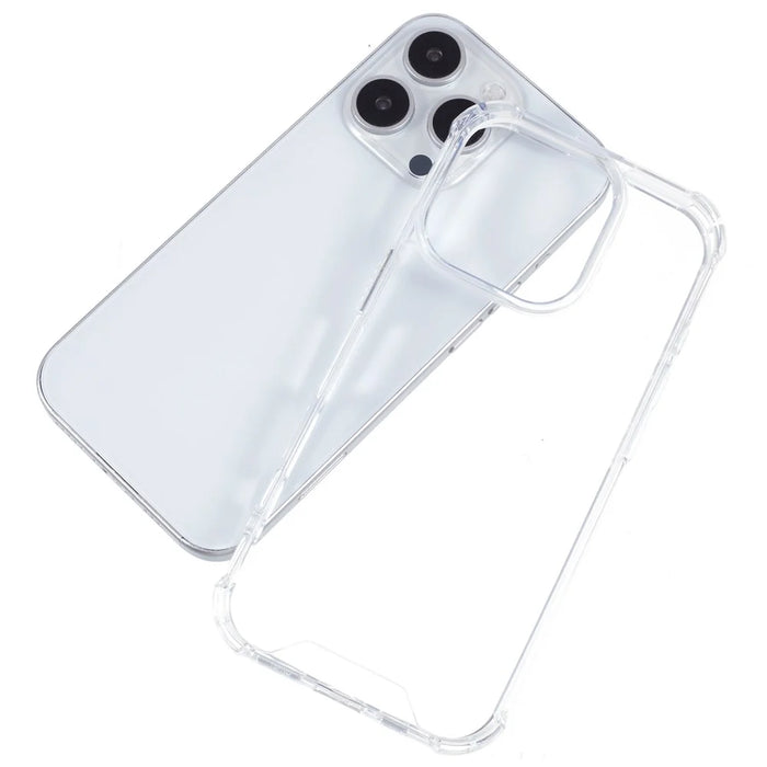 For iPhone 16 Pro Max Case Drop Protection Acrylic+TPU Clear Phone Cover - 3