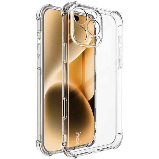 IMAK For iPhone 16 Pro Max Case TPU Airbag Corners Anti-Fall Phone Cover - Transparent - 1
