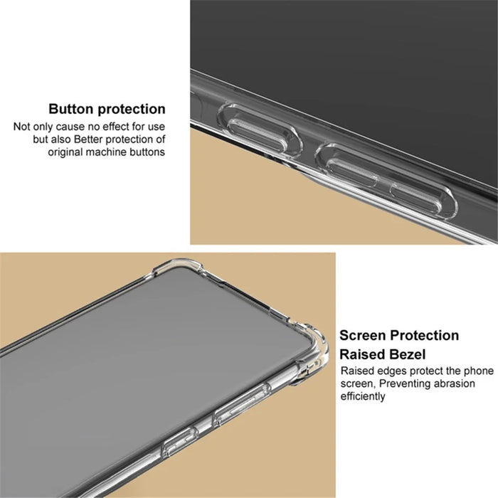 IMAK For iPhone 16 Pro Max Case TPU Airbag Corners Anti-Fall Phone Cover - Transparent - 5