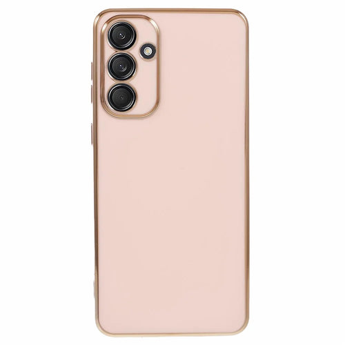 For Samsung Galaxy M55 5G  /  C55 5G  /  F55 5G Case Glossy 6D Electroplating TPU Phone Cover - Pink - 1