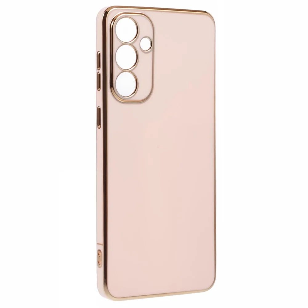 For Samsung Galaxy M55 5G  /  C55 5G  /  F55 5G Case Glossy 6D Electroplating TPU Phone Cover - Pink - 3