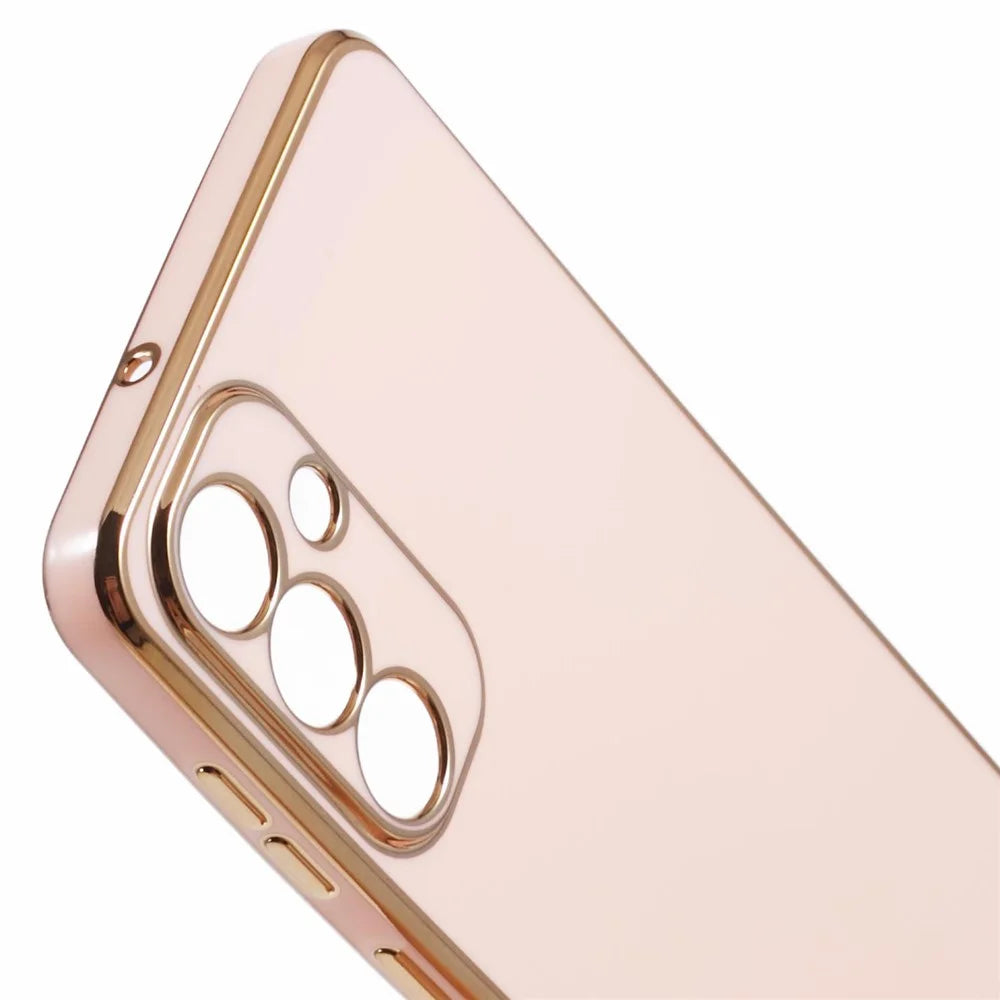 For Samsung Galaxy M55 5G  /  C55 5G  /  F55 5G Case Glossy 6D Electroplating TPU Phone Cover - Pink - 6