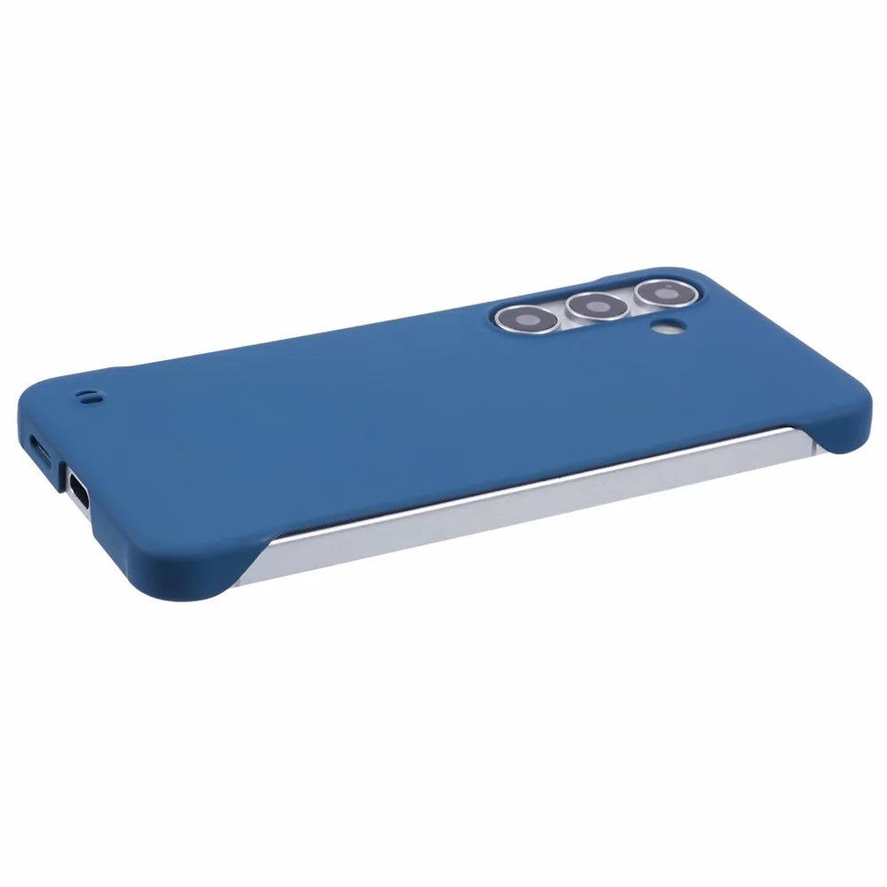 For Samsung Galaxy S24+ Case Frameless Hard PC Anti-Scratch Phone Cover - Sapphire - 5