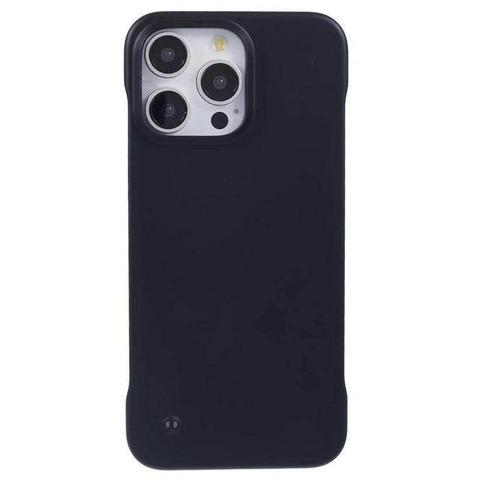 For iPhone 14 Pro Max Case Borderless Design Hard PC Phone Cover Ultra-Thin Lightweight - Black - 3