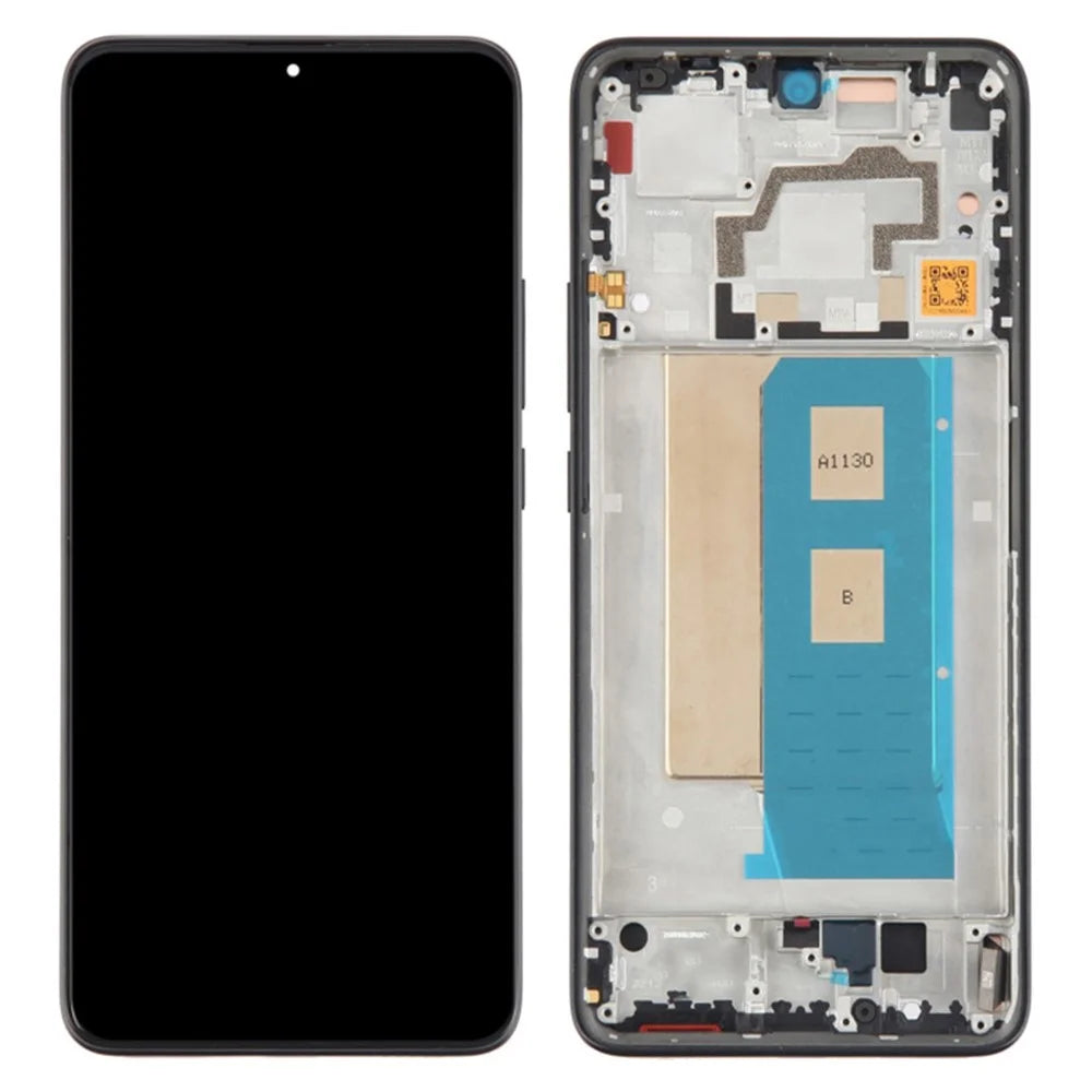For Xiaomi Poco F5 Pro 5G Grade C LCD Screen and Digitizer Assembly + Frame Part (TFT Technology) (Without Logo) - Black - 1