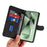 For Samsung Galaxy S24 FE Leather Case Wallet Cover Curved Line Imprinted - Black - 6