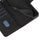 For Samsung Galaxy S24 FE Leather Case Wallet Cover Curved Line Imprinted - Black - 7