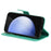 For Samsung Galaxy S24 FE Phone Case with Stand Cat Tree Pattern Leather Wallet Mobile Cover - Green - 4