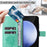 For Samsung Galaxy S24 FE Phone Case with Stand Cat Tree Pattern Leather Wallet Mobile Cover - Green - 5