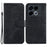 For Infinix Note 40 Wallet Phone Case Cute Tiger Imprint Leather Flip Cover - Black - 1